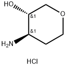 (3S,4R)-4-aminooxan-3-ol hydrochloride Struktur