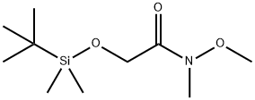 2-(叔丁基二甲硅氧基)-N-甲氧基-N-甲基乙酰胺, 163089-34-7, 结构式
