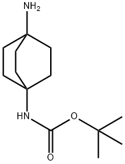 tert-Butyl (4-aminobicyclo[2.2.2]octan-1-yl)carbamate Structure