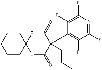 3-(Perfluoropyridin-4-yl)-3-propyl-1,5-dioxaspiro[5.5]undecane-2,4-dione Structure