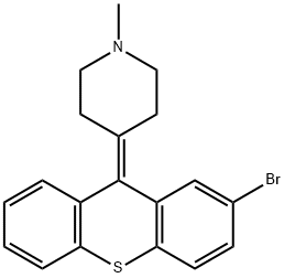 4-(2-溴-9H-噻吨-9-亚基)-1-甲基哌啶,16386-67-7,结构式