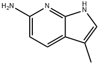 3-メチル-1H-ピロロ[2,3-B]ピリジン-6-アミン 化学構造式