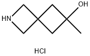 6-methyl-2-azaspiro[3.3]heptan-6-ol hydrochloride, 1638765-02-2, 结构式