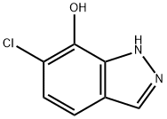 6-クロロ-1H-インダゾール-7-オール 化学構造式