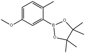 2-(5-methoxy-2-methylphenyl)-4,4,5,5-tetramethyl-1,3,2-dioxaborolane Struktur