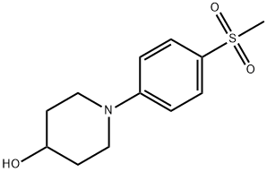 1-(4-Methanesulfonyl-phenyl)-piperidin-4-ol Structure
