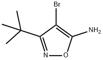3-tert-butyl-4-bromoisoxazol-5-amine 化学構造式