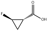(1S,2R)-2-Fluorocyclopropanecarboxylic acid Struktur