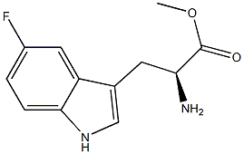 Tryptophan, 5-fluoro-, methyl ester 结构式
