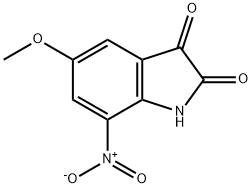 5-methoxy-7-nitroindoline-2,3-dione Struktur