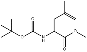 methyl 2-(tert-butoxycarbonylamino)-4-methylpent-4-enoate Structure