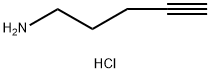 4-戊炔-1-胺盐酸盐, 173987-24-1, 结构式