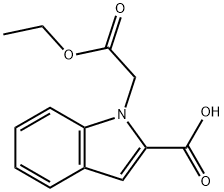 1-(2-Ethoxy-2-oxoethyl)-1H-indole-2-carboxylic acid Structure