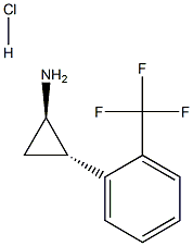 2-(2-(三氟甲基)苯基)环丙胺盐酸盐, 175168-77-1, 结构式