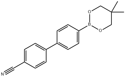 4'氰基联苯-4-硼酸新戊二醇酯,175691-85-7,结构式