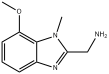 (7-methoxy-1-methyl-1H-1,3-benzodiazol-2-yl)methanamine,1780632-99-6,结构式