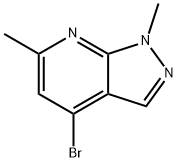 4-溴-1,6-二甲基-1H-吡唑并[3,4-B]吡啶, 1783407-55-5, 结构式