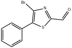 4-溴-5-苯基噻唑-2-甲醛, 1784090-08-9, 结构式