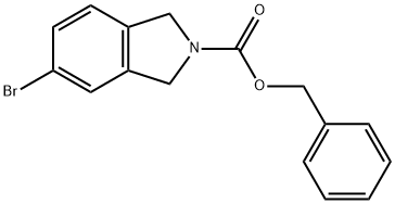 5-Bromo-1,3-dihydro-isoindole-2-carboxylic acid benzyl ester Structure