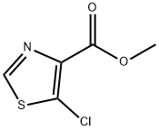 5-氯噻唑-4-甲酸甲酯 结构式