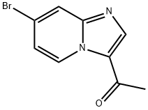 1-(7-Bromo-imidazo[1,2-a]pyridin-3-yl)-ethanone 化学構造式