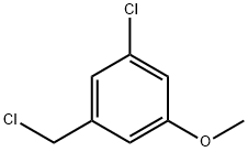 1-Chloro-3-chloromethyl-5-methoxy-benzene Struktur