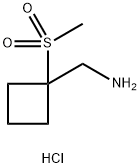 (1-Methanesulfonylcyclobutyl)Methanamine Hydrochloride Structure