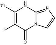 7-Chloro-6-iodoimidazo[1,2-a]pyrimidin-5(1H)-one Struktur