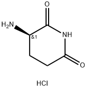 (R)-3-Amino-piperidine-2,6-dione hydrochloride Structure