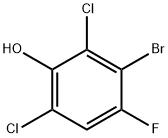 3-溴-2,6-二氯-4-氟苯酚, 1807542-79-5, 结构式
