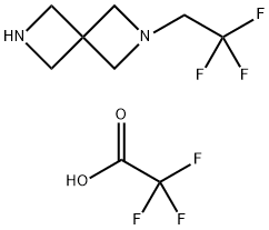 2-(2,2,2-trifluoroethyl)-2,6-diazaspiro[3.3]heptane ditrifluoroacetate Structure