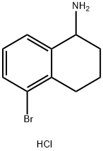 5-Bromo-1,2,3,4-tetrahydronaphthalen-1-amine hydrochloride Structure