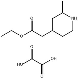 oxalic acid bis(ethyl 2-(2-methylpiperidin-4-yl)acetate) Struktur