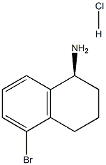 (S)-5-ブロモ-1,2,3,4-テトラヒドロナフタレン-1-アミン塩酸塩 化学構造式