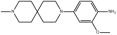 2-METHOXY-4-{9-METHYL-3,9-DIAZASPIRO[5.5]UNDECAN-3-YL}ANILINE, 1818847-36-7, 结构式