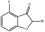 2-Bromo-4-fluorobenzo[b]furan-3(2H)-one Struktur