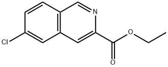 ETHYL 6-CHLOROISOQUINOLINE-3-CARBOXYLATE Struktur