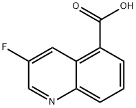 3-氟喹啉-5-羧酸, 1824050-94-3, 结构式