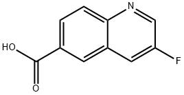 3-氟喹啉-6-羧酸 结构式