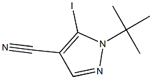 1-(tert-Butyl)-5-iodo-1H-pyrazole-4-carbonitrile Structure