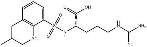(2S)-5-guanidino-2-(3-methyl-1,2,3,4-tetrahydroquinoline-8-sulfonamido)pentanoic acid Structure
