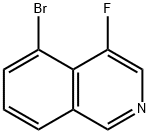 5-ブロモ-4-フルオロイソキノリン 化学構造式