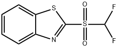 二氟甲基(2-苯并噻唑基)砜,186204-66-0,结构式