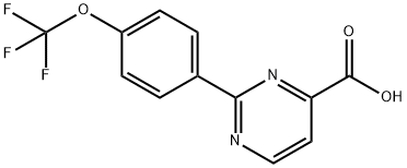 2-[4-(Trifluoromethoxy)phenyl]pyrimidine-4-carboxylic Acid Structure