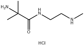 2-amino-N-(2-(dimethylamino)ethyl)-2-methylpropanamide 化学構造式