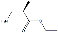 Propanoic acid, 3-amino-2-methyl-, ethyl ester, (2R)- Structure