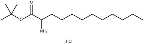 Dodecanoic acid, 2-amino-, 1,1-dimethylethyl ester, hydrochloride
 Struktur