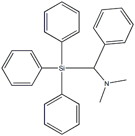 N,N-DIMETHYL-ALPHA-(TRIPHENYLSILYL)BENZYLAMINE Structure