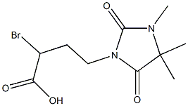 2-bromo-4-(3,4,4-trimethyl-2,5-dioxoimidazolidin-1-yl)butanoic acid(WXG01698) Struktur