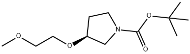 (S)-3-(2-Methoxy-ethoxy)-pyrrolidine-1-carboxylic acid tert-butyl ester Structure
